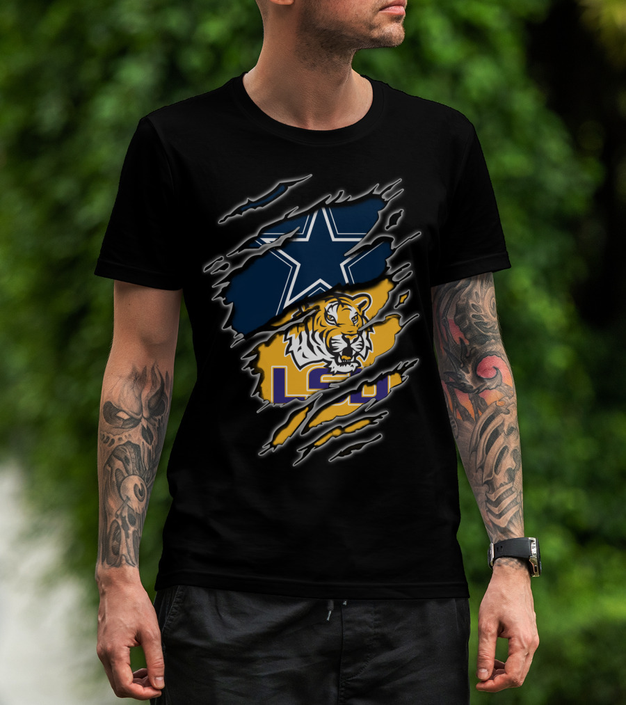 Dallas Cowboys Lsu Tigers T-Shirt