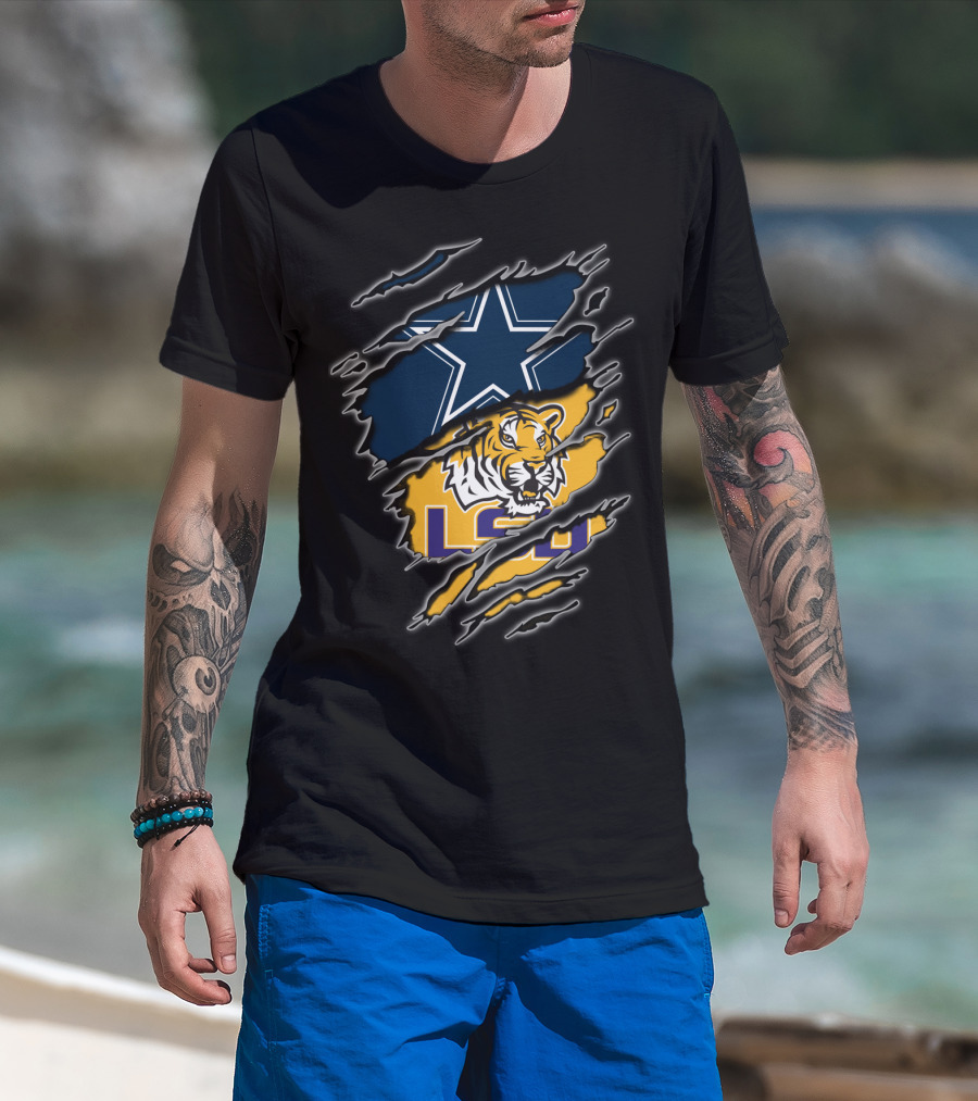 Dallas Cowboys Lsu Tigers T-Shirt