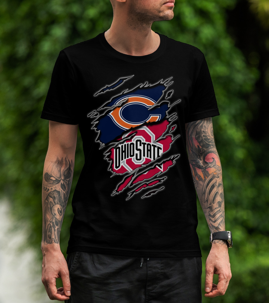Chicago Bears Ohio State Fans Combination T-Shirt