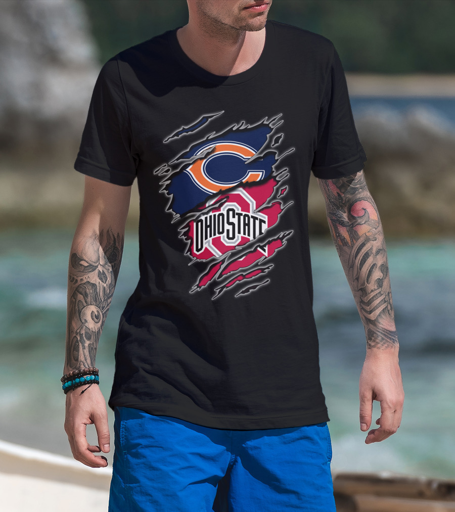 Chicago Bears Ohio State Fans Combination T-Shirt