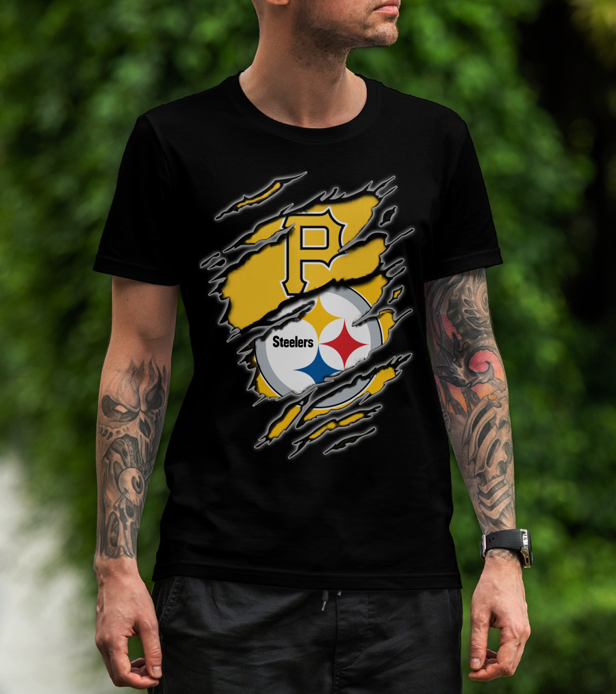 Pittsburgh Pirates Steelers Fan Crossover T-Shirt