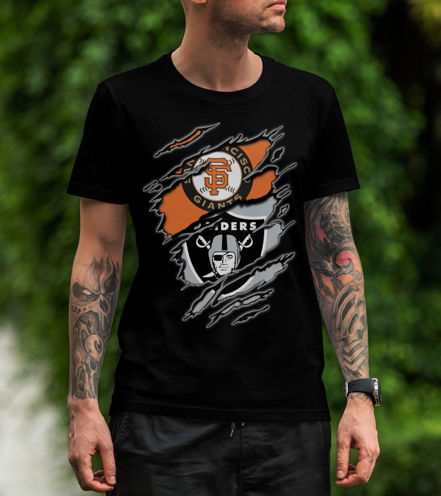 San Francisco Giants And Raiders Fans Collaboration T-Shirt