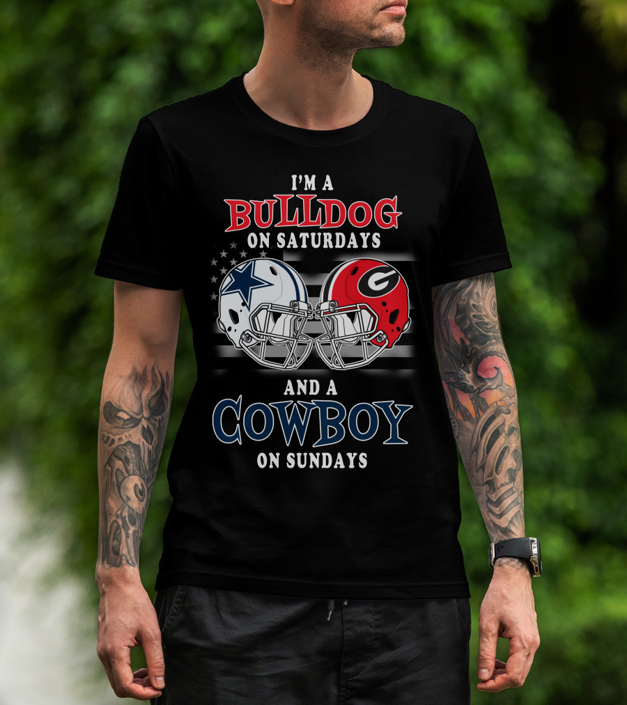 I'm A Bulldog On Saturdays And A Cowboy On Sundays T-Shirt