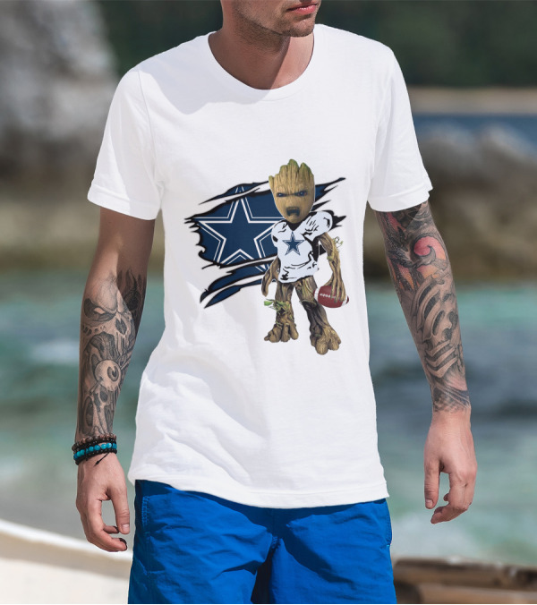 I AM Cowboys Fan's Football Character Star Team T-Shirt
