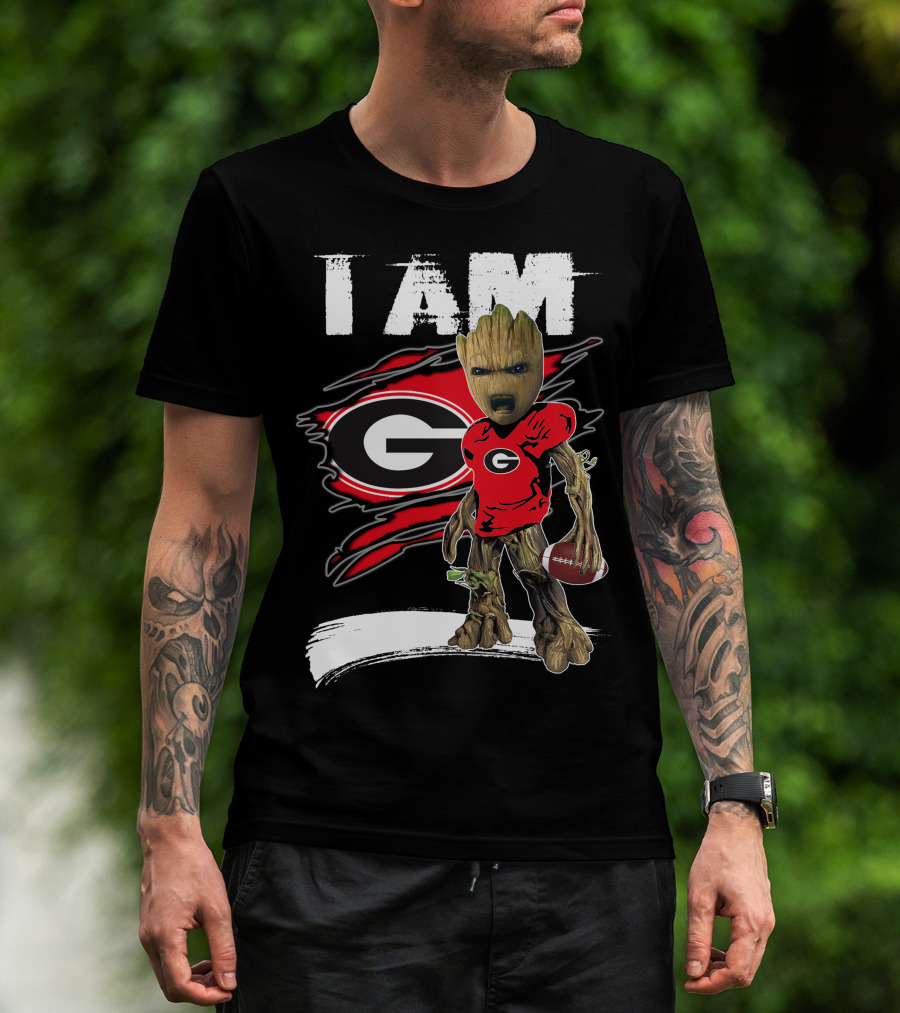 I Am Bulldogs Fan Football Groot Georgia T-Shirt