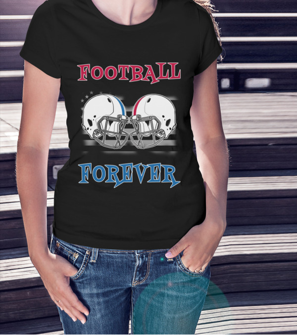 Football Forever Col Buck Helmets Stars Stripes T-Shirt