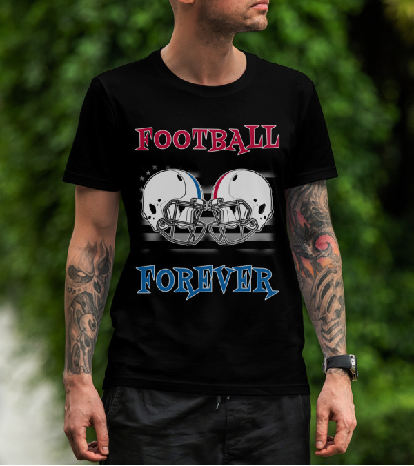 Football Forever Col Buck Helmets Stars Stripes T-Shirt