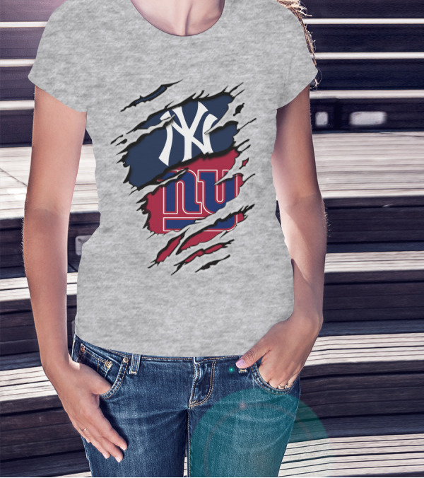 Yankees Giants Logo Blend T-Shirt