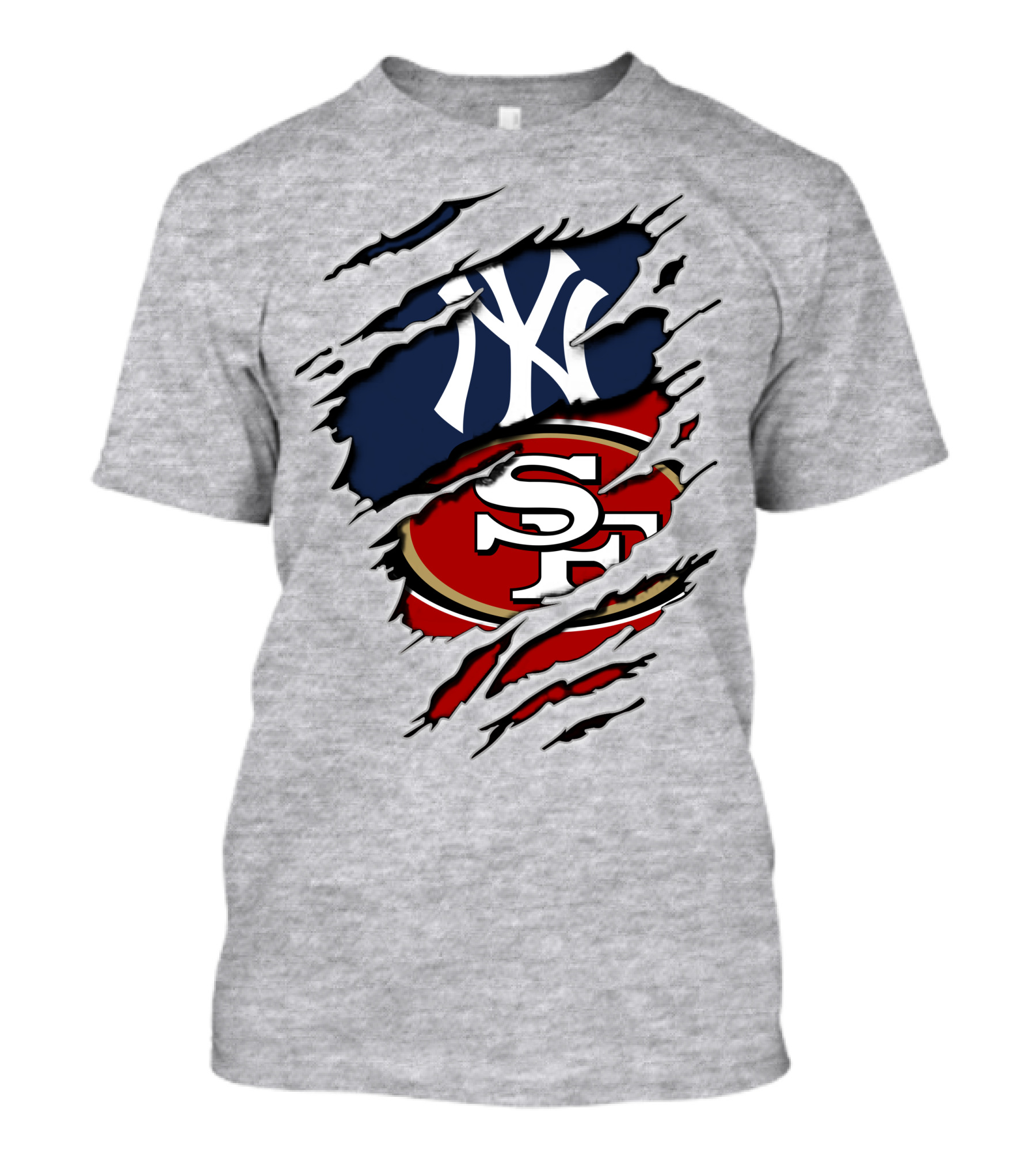 Ny Yankees 49ers Logo Mashup T-Shirt