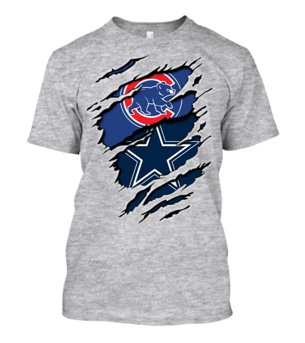 Chicago Cubs Dallas Cowboys Rip T-Shirt