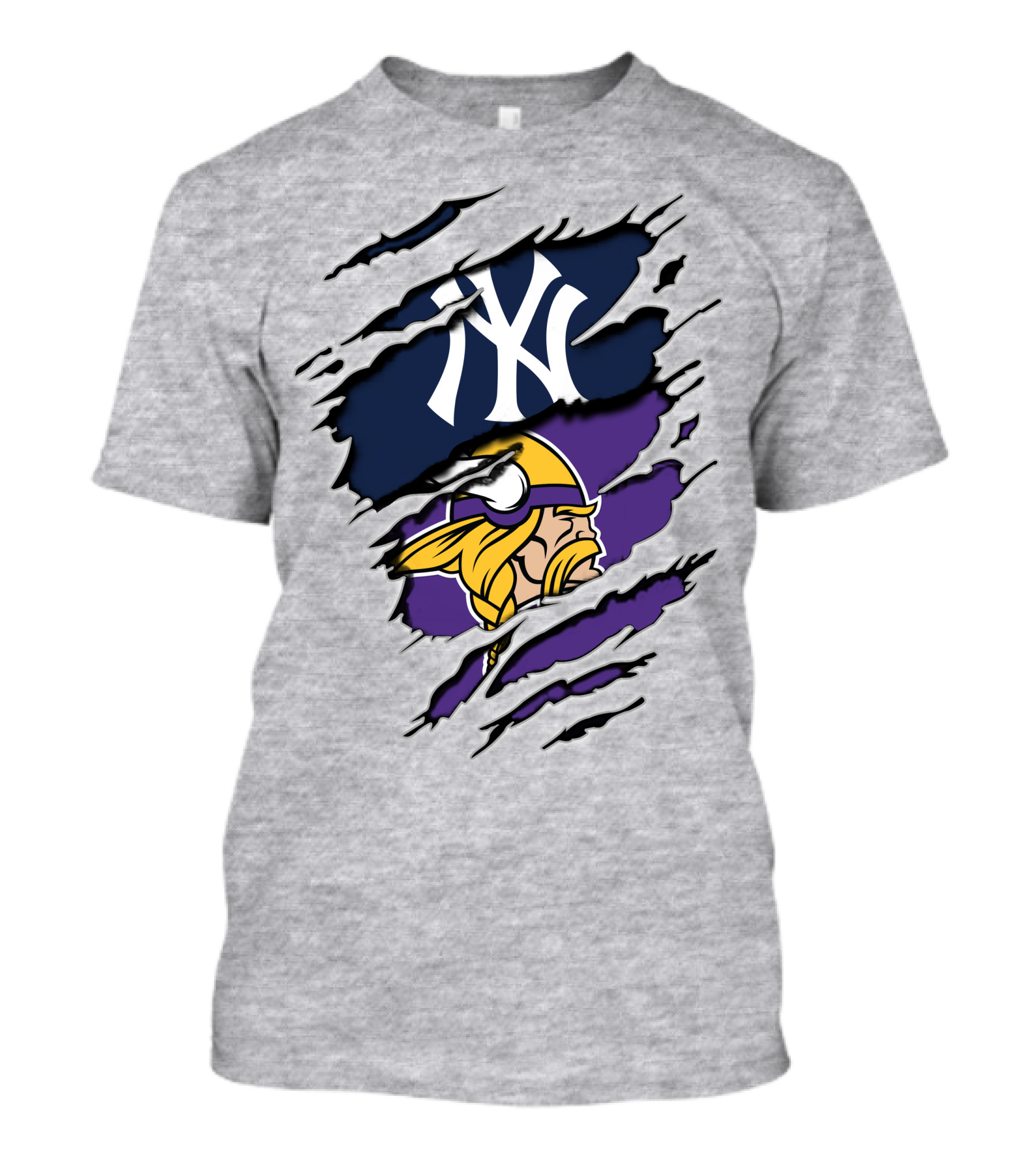 Vikings Yankees Dual Team Spirit T-Shirt