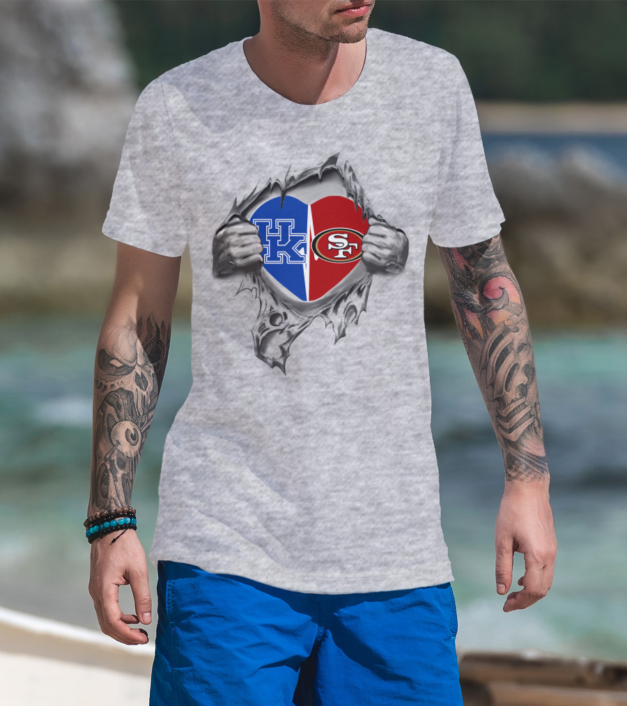 Kentucky Wildcats 49Ers Heart T-Shirt
