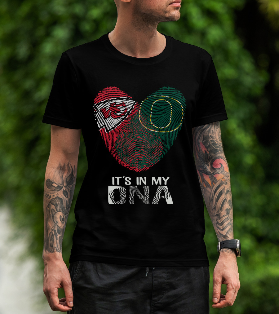 Kansas City Chiefs Oregon Ducks It's In My Dna T-Shirt