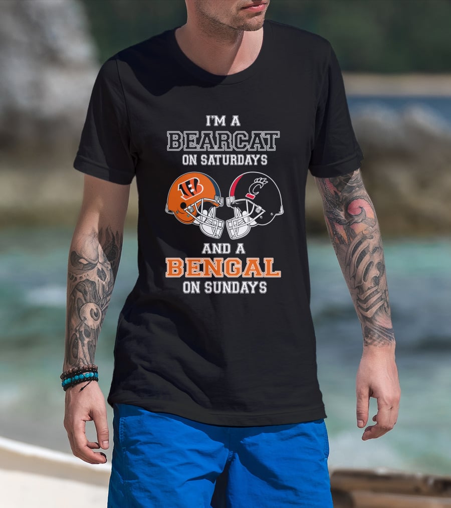I'm A Bearcat On Saturdays And A Bengal On Sundays T-Shirt