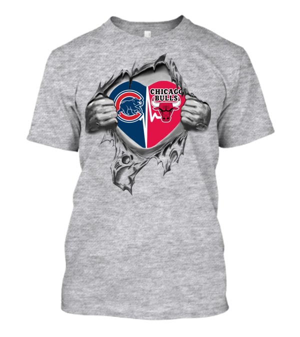 Heartfelt Chicago Cubs Bulls Passion T-Shirt