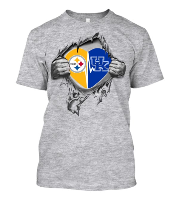 Steelers Uk Kentucky Heart Nfl T-Shirt