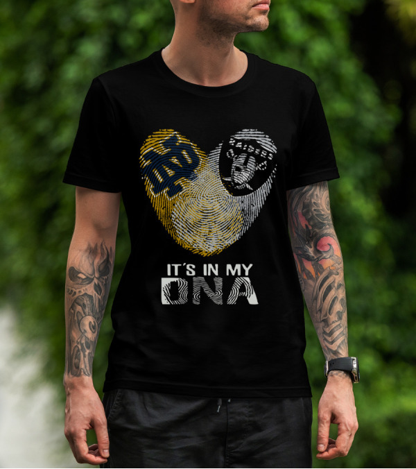 Notre Dame Raiders It's In My DNA Fingerprint T-Shirt