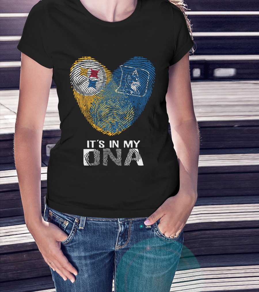 Steelers Duke It's In My DNA Fingerprint Heart T-Shirt