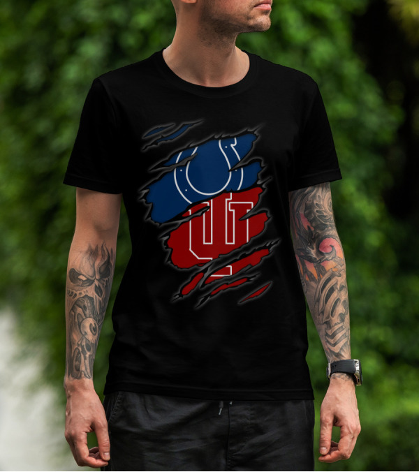 Colts Hoosiers Ripped Layered T-Shirt