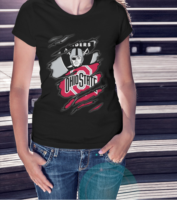 Raiders Ohio State Buckeyes Crossover T-Shirt