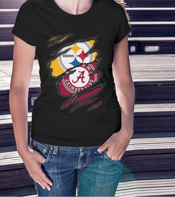 Steelers Crimson Tide Alabama T-Shirt
