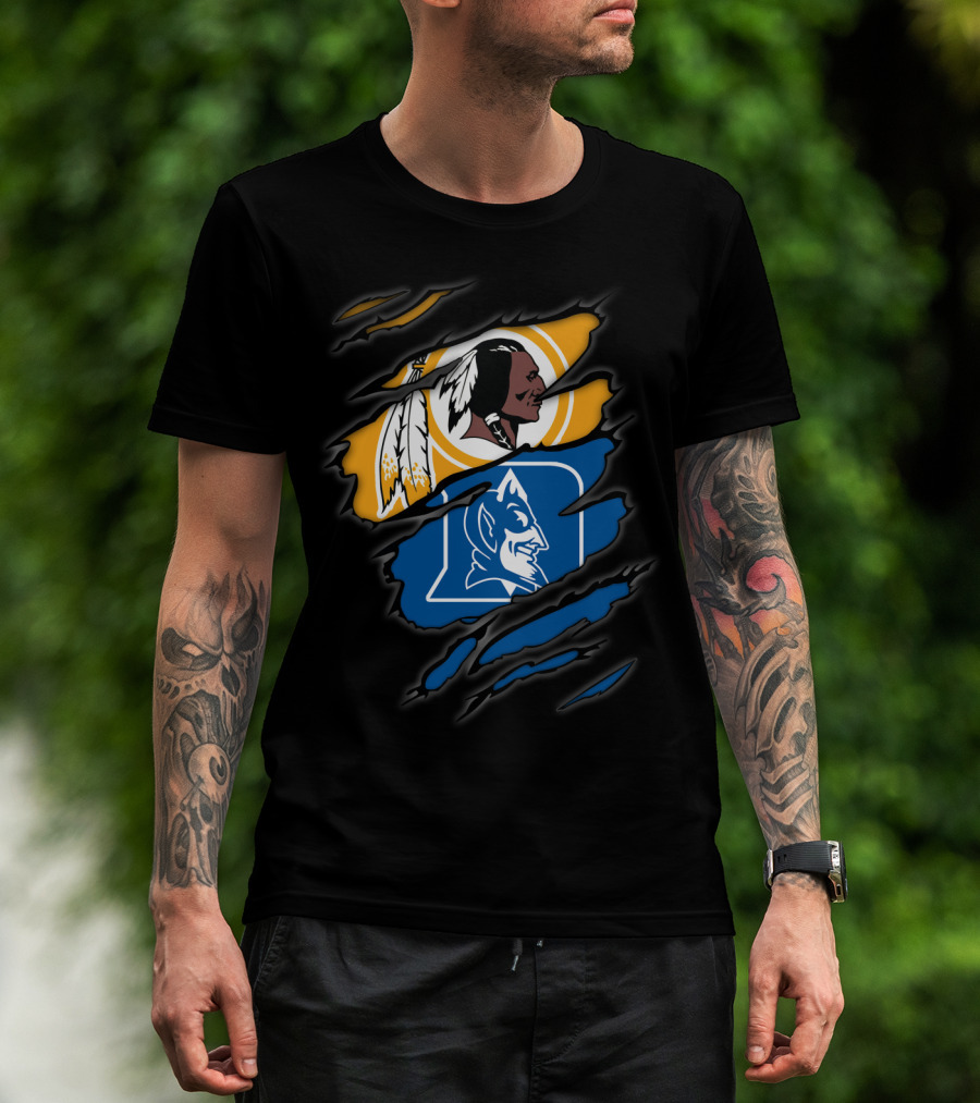 Redskins Duke Blue Devils Rip T-Shirt