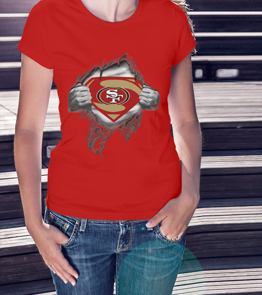 49ers SF Logo Superman T-Shirt