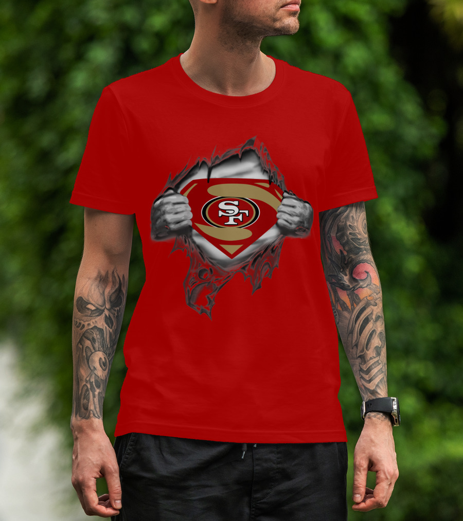 49ers SF Logo Superman T-Shirt