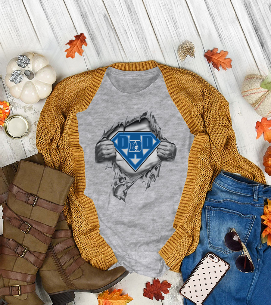Duke Blue Devil Super Dad Emblem T-Shirt
