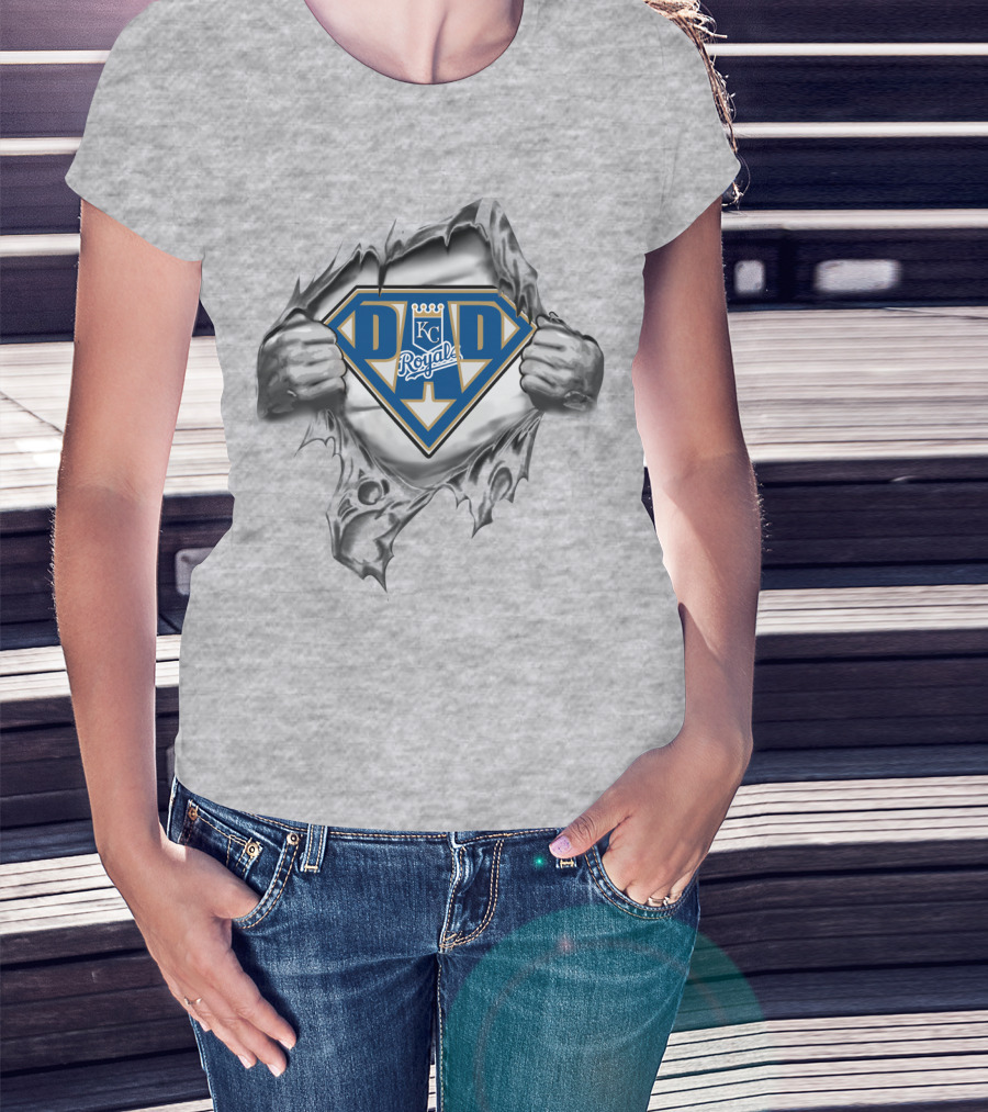 KC Royals Dad Superhero T-Shirt