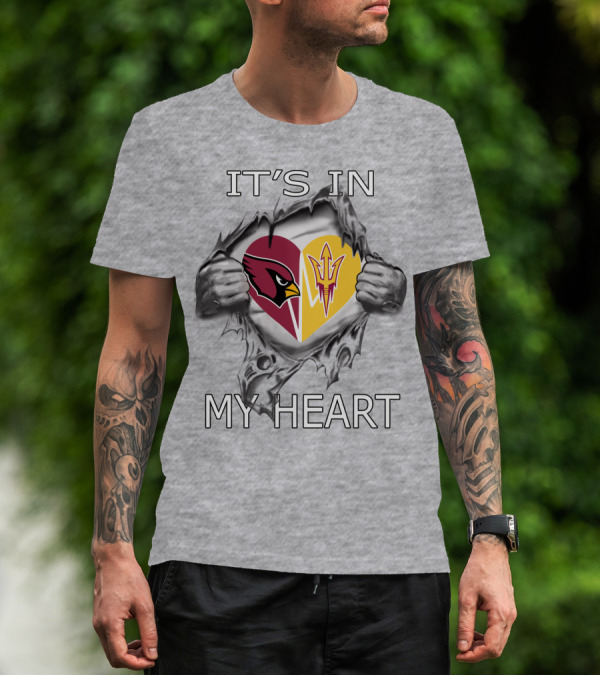 IT'S IN MY HEART Cardinals Arizona State T-Shirt