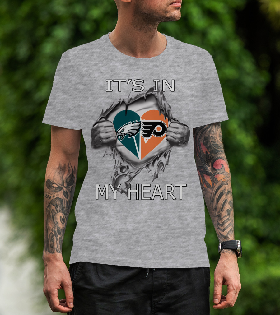 It's In My Heart Eagles Flyers T-Shirt