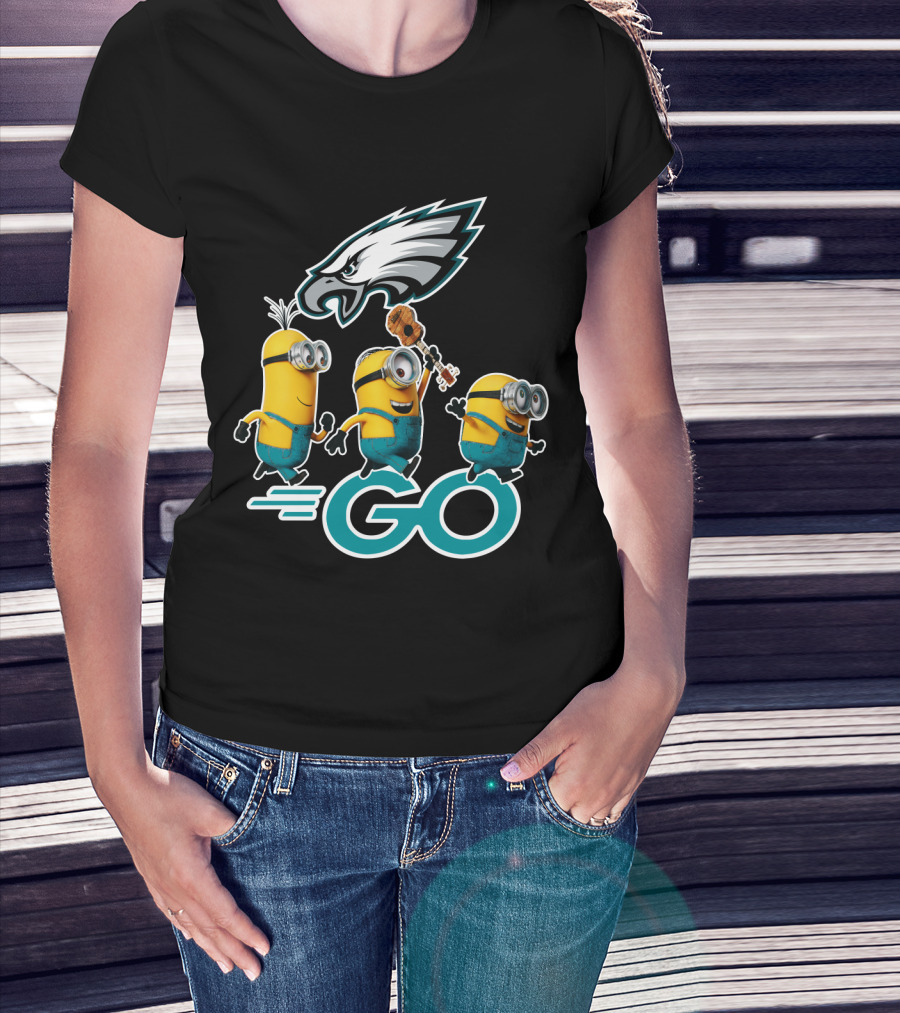 Minions Go Philadelphia Eagles T-Shirt