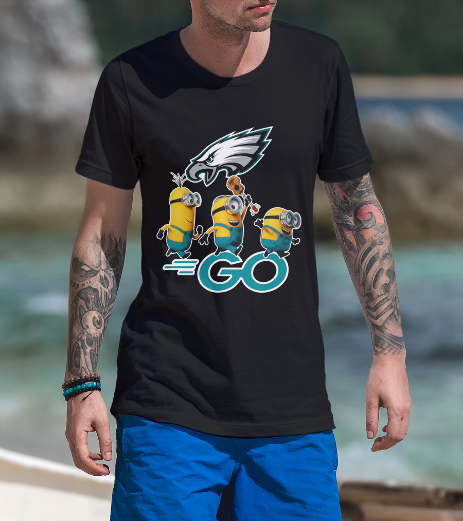 Minions Go Philadelphia Eagles T-Shirt