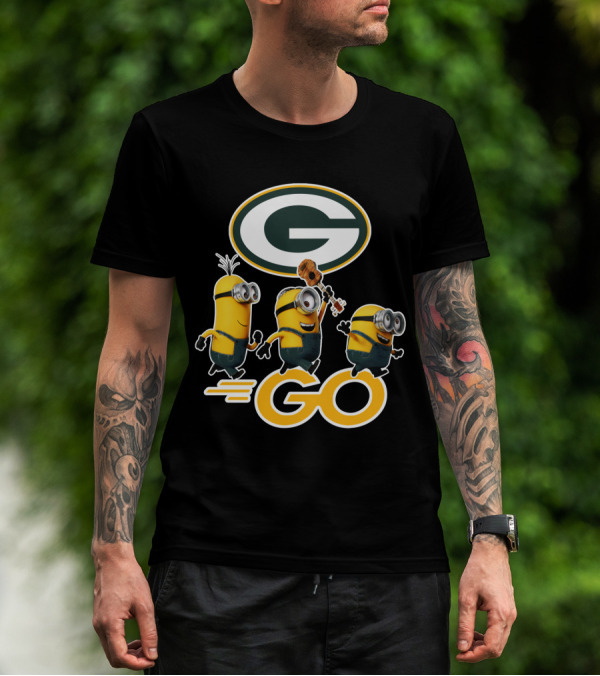 Packers Minions Go Enthusiastic Cheer With Green Bay Team Spirit T-Shirt