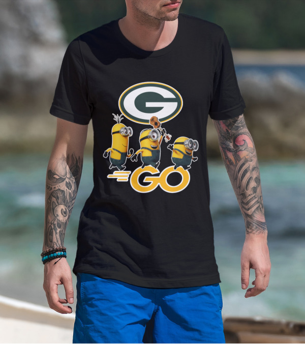 Packers Minions Go Enthusiastic Cheer With Green Bay Team Spirit T-Shirt