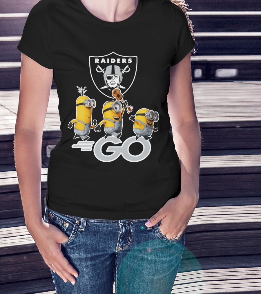 Raiders Minions Go Football Team T-Shirt