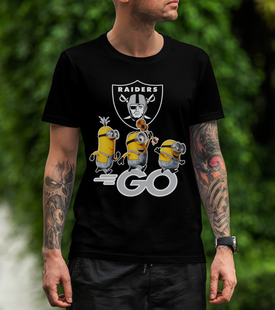 Raiders Minions Go Football Team T-Shirt
