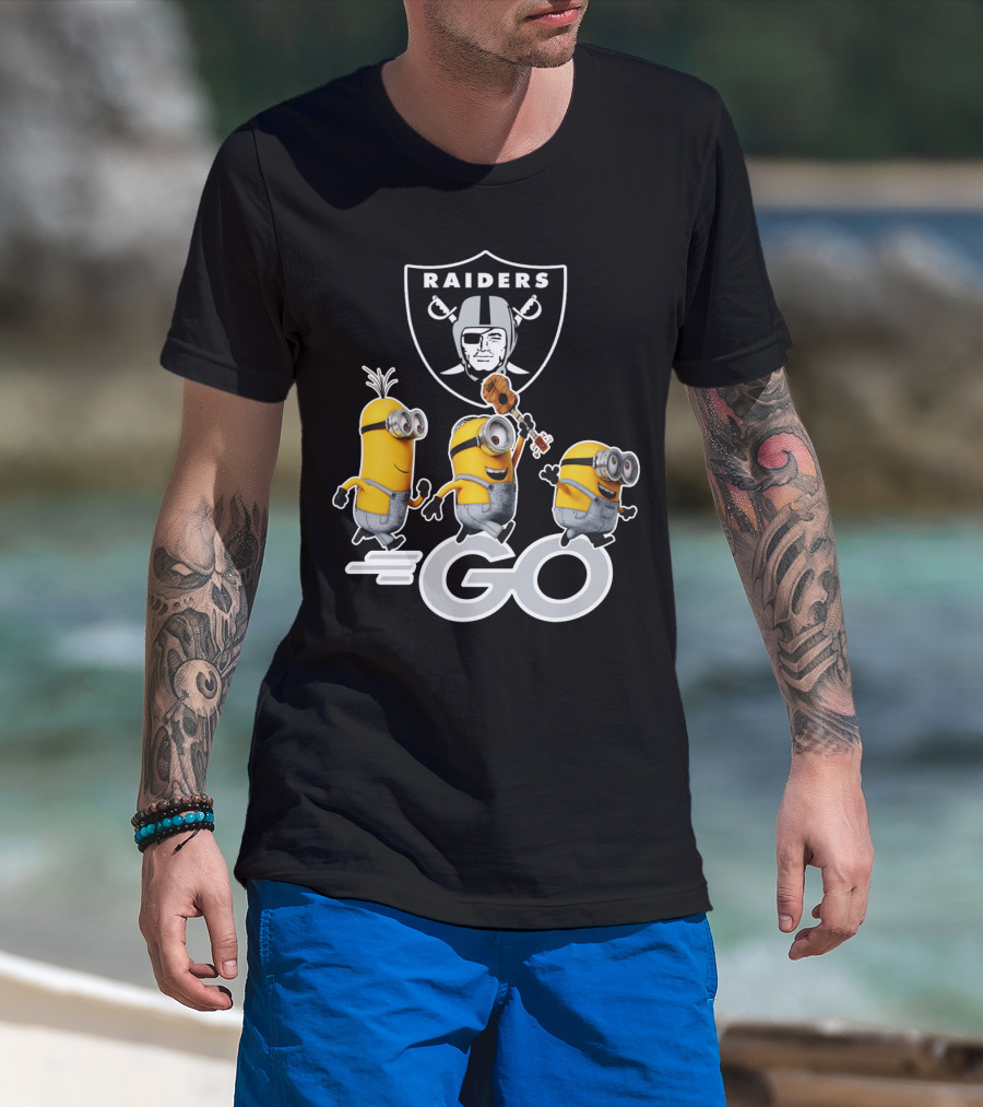 Raiders Minions Go Football Team T-Shirt