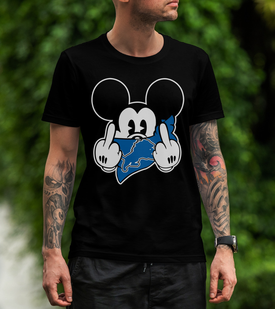 Mickey Lions Middle Finger T-Shirt