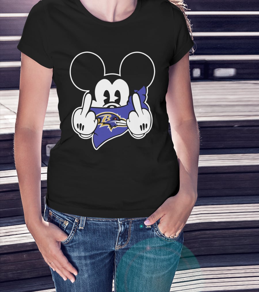 Ravens Mickey Mouse Bandana T-Shirt