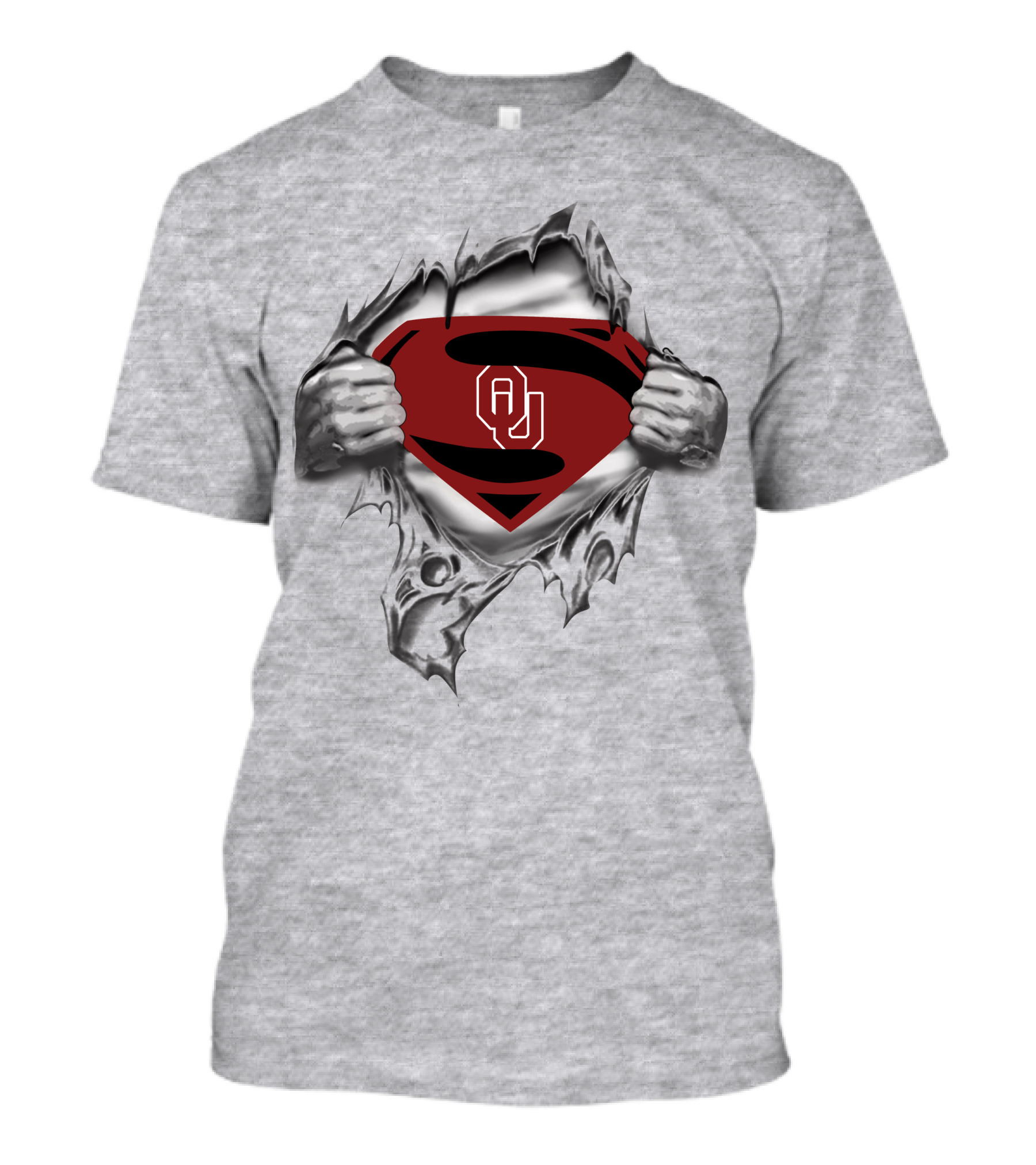 Ou Sooners Superman Emblem Morph T-Shirt