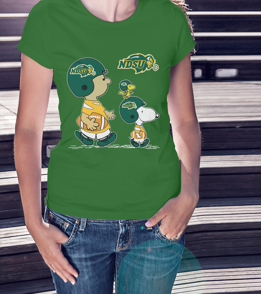 NDSU Snoopy And Woodstock Football Pee Wee Herman T-Shirt