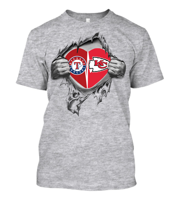 Texas Rangers Kansas City Chiefs Heartbreaking Loyalty T-Shirt