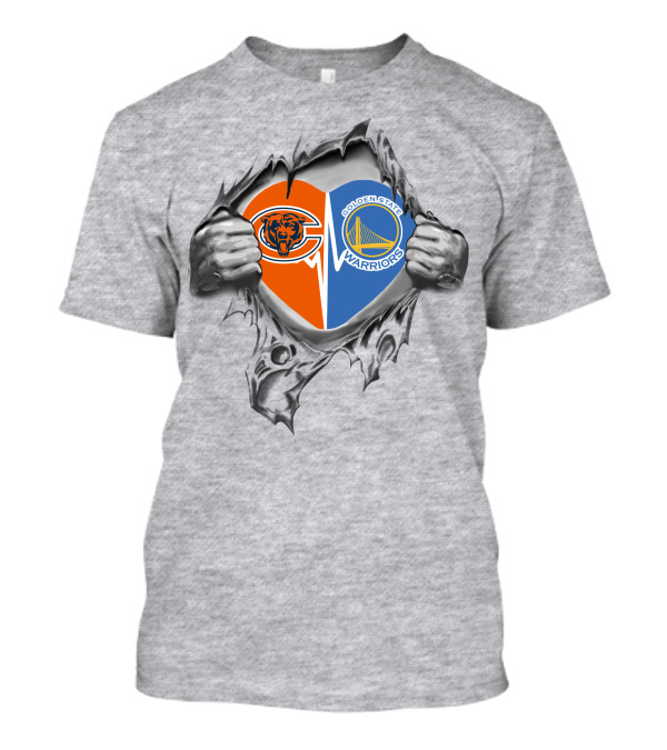 Chicago Bears Golden State Warriors It's In My Heart T-Shirt