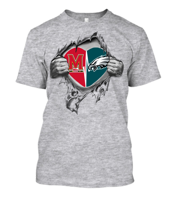 Eagles Maryland Heart Split T-Shirt