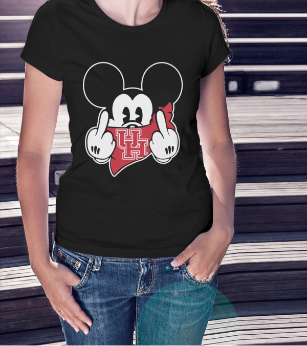 Houston Cougars UH Mickey Mouse T-Shirt