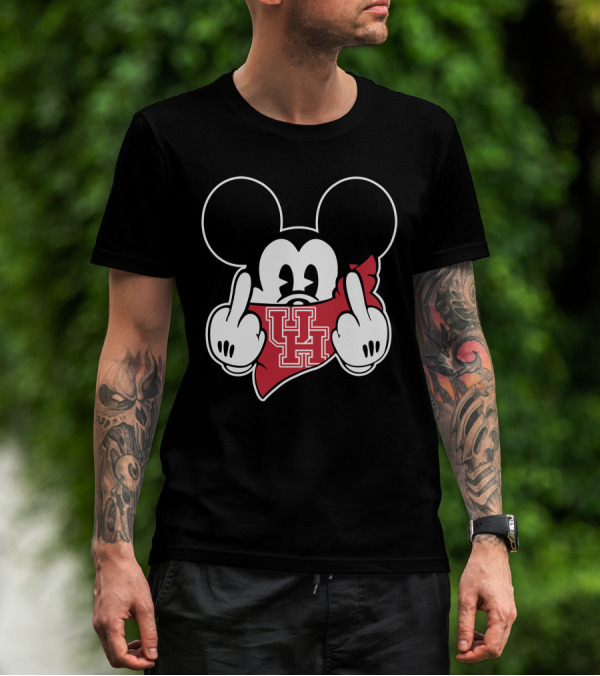 Houston Cougars UH Mickey Mouse T-Shirt