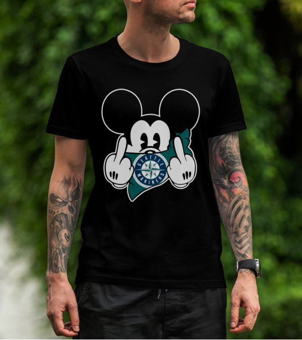 Seattle Mariners Mickey Gesture T-Shirt