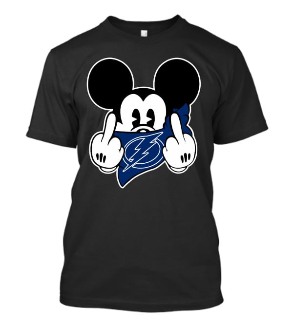 Tampa Bay Lightning Mickey Middle Finger T-Shirt